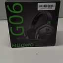 NUBWO G06 Dual Wireless Gaming Headset with Microphone for PS5, PS4, PC - 23ms Low Latency Audio - 100-Hour of Playtime - 50mm Drivers (Black-Green)