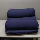 Bedluxe Adjustable 4pcs Bed Wedge Pillow Set, Memory Foam Wedges Pillow Post Surgery for Back, Neck, Leg Pain Relief, Pillows Wedge for Sleeping, Sitting up in Bed, Acid Reflux and GERD, Navy Blue (Adjustable 9&12 Inch + 2 Head Pillow)