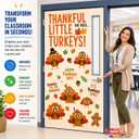 Hello Hallway Classroom Door Decorations for Teachers, Thanksgiving | Reusable Peel & Stick Door & Whiteboard Decor Kit | Preschool Pre-K Kindergarten Classroom Wall Decor