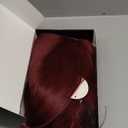 Red Bob Wig With Bangs Short red Wig for Women 12 Inch Straight Bob wig with Bangs Synthetic Colorful Cosplay Daily Party Use (Wine Red, 12IN)