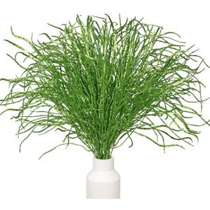 5 Pcs Halloween Picks and Sprays Green Artificial Curly Willow Branches 27.4Inch Floral Twig Stems Sticks Vase Fillers Green Halloween Ornament for Centerpieces Party Holiday Christmas Decorations