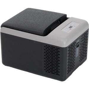 Alpicool C9PT Portable Car Freezer Cooler, 12 Volt Car Refrigerator, 10 Quart Fast Cooling, with 12/24V DC and 100-240V AC for Outdoor, Camping, RV, Truck (Black&Grey)