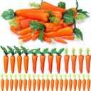 32 Pcs Easter Artificial Carrots 4 Sizes Lifelike Fake Carrot for Decoration Easter Artificial Vegetables Simulation Carrots DIY Crafts Decoration