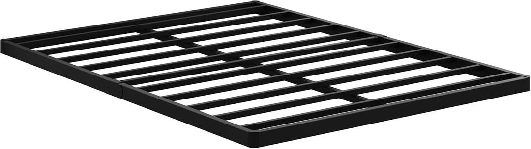 Maenizi Queen Size Box Spring 2 Inch Low Profile, Heavy Duty Metal Box Spring Bed Base Bunkie Board, Mattress Foundation, Easy Assembly, Noise Free, Black
