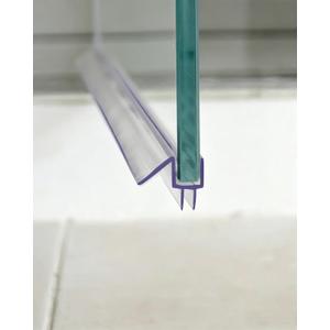 36" Shower Door Bottom Seal Strip for 3/8" (10mm) Glass – Ultra Clear Polycarbonate Shower Door Sweep, One Pack
