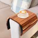 2 PCS Large Sofa Armrest Tray - 17 x 12 Inch Multifunctional Foldable Couch Arm Tray, Couch Armrest Tray for Drink, Snack, Cup, Flexible Sofa Arm Tray for Home & Living Room Needs
