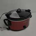 Crock-Pot 6-Quart Cook & Carry Oval Manual Portable Slow Cooker, Red - SCCPVL600-R