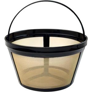 8-12 Cup Reusable Coffee Filter - BPA Free, Eco-Friendly, Compatible with Mr. Coffee, Black+Decker & Most Standard 8-12 Cup Drip Coffee Makers (1-Pack)