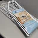 Rubbermaid 4-Tier Wire Shoe Rack, White, Simple Assemble, Storage Shelf for Organization in Bedroom/Closet