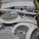 Amico 5/6 inch 5CCT LED Recessed Lighting 12 Pack, Dimmable, Damp Rated, 12.5W=100W, Can Lights with Baffle Trim, Retrofit Installation, ETL&FCC, White