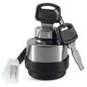 Ignition Switch Fit for AGT Mini Excavator H15R Replace DHKG-H15, 2 Pcs Keys