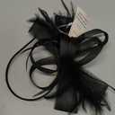 Fascinators Headband with Feather, Women's Tea Party Hat for Derby Events, Cocktail, Wedding, Fancy Dress Party