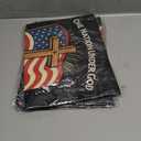 5 x Blessings America Garden Flag 250, One Nation Under God,250th Anniversary Patriotic Cross Design, Double-Sided Burlap, 12 x 18 Inches