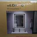 LOAAO 28X36 LED Bathroom Mirror with Lights, Anti-Fog, Dimmable, Backlit + Front Lit, Lighted Bathroom Vanity Mirror for Wall, Memory Function, Tempered Glass, Safe to Use, ETL Listed