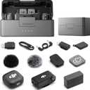 DJI Mic 3 Bundle (2 TX + 1 RX + Charging Case), Wireless Microphone for iPhone/Android/Camera, 32-bit Float Internal Recording, Dual Band Anti-Interference, 28h Use, Available for Lightning Device
