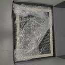 Double Hinged 5x7 Picture Frame with Real Glass in WhiteGrey- Display 4x6 with Mat or 5x7 without Mat, Foldable Photo Frame for Tabletop, Nice Gift for Family & Wedding Memories(PS006-GYX7)