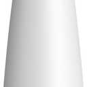 Premium Quality Large Ceramic Vase - 9 Inch Flower Vase for Home, Farmhouse, Modern, Bohemian Decor (White)