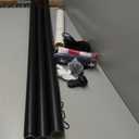 25 FT 12 Gauge Heavy Duty Flag Pole - Extra Thick Aluminum Flagpole kit with 5x3 Nylon Embroidered Flag,for Outside Yard,Outdoor,Commercial or Residential-Ground - 110MPHWind TestedBlack