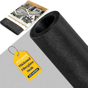 Window Screen Mesh, 48"x100" Fiberglass Window Screen Door Mesh, Screen Door Replacement, Patio Screen Mesh Black