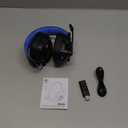 Krysenix Wireless Gaming Headset with Noise Canceling Microphone for PC, PS5, PS4, Switch, Mac, 2.4 GHz Wireless & Bluetooth 5.4 Gaming Headphones, Cool RGB Lighting, 50Hr Battery, 50mm Drivers (Blue)