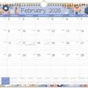 2026 Calendar - 2026 Wall Calendar, 12 Monthly Calendar 2026 from January to December, Perfect for School, Office & Home Planning, 14.75" x 11.5" (red)