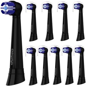 9 Pack iO Toothbrush Replacement Heads Compatible with Oral-B iO Series, Fit for iO 3/4/5/6/7/8/9/10 Electric Toothbrush, Black