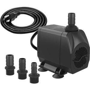 Submersible Pump 660GPH (2500L/H 45W) Ultra Quiet with Over Heating Protection 8.2ft High Lift for Fountains, Hydroponics, Ponds, Aquariums & More