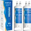 PUREPLUS EDR1RXD1 Replacement for Everydrop Filter 1, W10295370A, W10295370, EDR1RXD1B, P8RFWB2L, P4RFWB, Kenmore 46-9081, 46-9930, WD-F38,WRS325SDHZ Refrigerator Water Filter, 2 Pack
