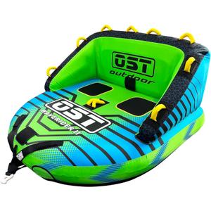 2-3 Person Towable Tubes for Boating, Sofa Style Boat Tube, Water Sports Inflatable Towables Tubes for Boats to Pull, Dual Tow Points, Durable Nylon Cover, Ideal for Kids & Adults