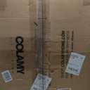 COLAMY Upholstered Counter Height Bar Stools, Kitchen Island Stools with Back, Modern Counter Stools with Wood Legs for Kitchen Island Dining Room Bar, Camel