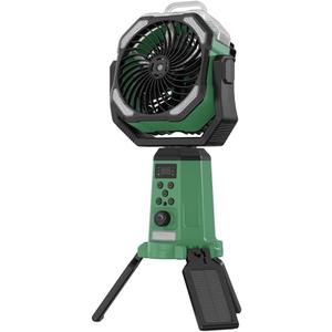 3 x Solar Camping Fan with Mist, 20000mAh Rechargeable Battery Powered Outdoor Fan with LED Light & Remote Control, Oscillating Portable Fan with Tripod Stand for Camping, Tent, Patio, Power Outage, Medium