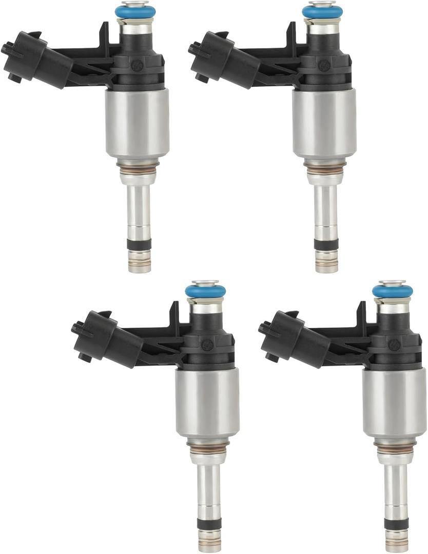 SCITOO Fuel Injectors Automotive Engine 6 Holes 4Pcs Replacement For Hyundai For Accent 2012-2017, For Hyundai For Tucson 2016-2018, For Kia For Rio 2012-2017, For Kia For Soul 2012-2017