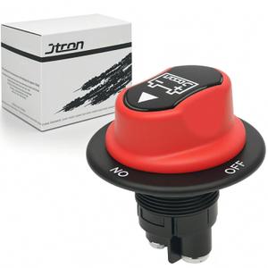Jtron Car Battery Disconnect Switch MAX.50V DC 50A Cont 75A INT Boat Battery Switch Waterproof for Car Motorcycle Marine Boat Auto Camper RV ATV UTV Vehicles (NO-OFF/50A)