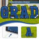 Graduation Decorations 2026, 14PCS Blue Graduation Yard Sign, Congrats Class of 2026 Yard Signs for School or College Grad Party, Outdoor Lawn Decorations, Front Yard Decor Supplies