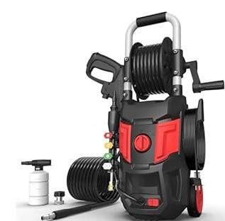 DGIVOVO Electric Pressure Washer - 4500PSI Max 2.8 GPM with 20FT Hose, 35FT Power Washers Power Cord Foam Cannon 4 Nozzles Power Washer Electric Powerd for Patios Car Garden