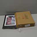 Giftgarden 5x7 Picture Frame Set of 4, 6x8 Matted to Display 5 by 7 Photo with Mat or 6 by 8 Without Mat for Wall or Tabletop, Black