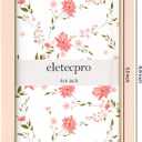 eletecpro 4x6 Enamel Picture Frame with Real Glass Cover, 1 Pack Pink Photo Frame with Gold Metal Edge, Horizontal and Vertical Display Pictures 4x6 for Tabletop, Bookshelf, Wall Decor
