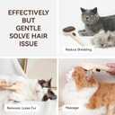 Aumuca Cat Brushes for Indoor Cats Dog Hair Brush for Shedding Long or Short Haired Cats Grooming Deshedding Brush for Dog Kitten Horse Massage Removes Loose Fur, Brown