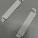 2 Pcs White Dollhouse Wall Shelf,1:12 Scale Miniature Dollhouse Accessories,Doll House Storage Wall Shelf for Kitchen Scene Dcor Accessories,DIY Wooden Dollhouse Furniture Set