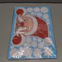 8 x 465 PCS 10 Sheet Double-Sided Christmas Window Clings, Christmas Snowflake Window Clings Stickers for Glass, Xmas Holiday Santa Claus Reindeer Snowflake Decals for Party