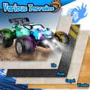 Remote Control Car, All Terrain Remote Control Truck for Boy, 2.4GHz Rc Car with Bodylight and Two Rechargeable Batteries, 20KM/H Monster Truck Toys