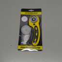 AUTOTOOLHOME 45mm Wavy Rotary Cutter 10pc Pinking Circular Refill Blades Fabric Paper Cutters Cutting Knife Patchwork Leather Sewing Tool