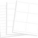 L LIKED Assorted Printable Sticker Paper, 30 Sheets 8.5" x 11" Address Labels for Laser/Inkjet Printers, Matte White, Strong Adhesive - 460 Labels
