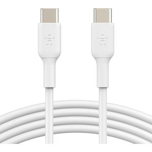 Belkin USB-C to USB-C Fast Charging Cable (1M/3.3ft) for iPhone 16, iPhone 16 Pro, iPhone 16 Pro Max, iPhone 16 Plus, Galaxy S25, S24, Note, Pixel, iPad Pro, Nintendo Switch 2, Carplay & More - White