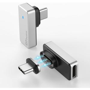 USB C Magnetic Adapter 24Pin, (2 Pack) Type C Connector Support PD 240W Fast Charge, USB 4.0 40Gbps Data Transfer and 8K 60Hz Video Output for Steam Deck, MacBook Pro/Air and More Type C Devices