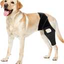 Jorme Dog Knee Brace for Torn ACL, Dog Leg Brace for Post-Surgery Recovery, Arthritis & Luxating Patella,Side Stabilizers, Breathable Neoprene, Adjustable Velcro & Belly Band,Front/Rear Legs (L)