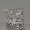 Rhinestones Beaded Bodice Applique Glass Patch Easy to use for Wedding Evening Dance Dress Decoration (White)