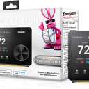 Energizer Smart Thermostat, Programable Wi-Fi Thermostat, 5GHz & 2.4GHz, Compatible with Alexa and Google, App Control, 3.5 inch Color Touch Screen, Easy Installation, 7 Day Scheduling, Night Light