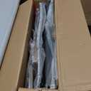 VECELO Folding Bookshelf 5-Tier,Industrial Metal Frame & Wood Shelves,Foldable Bookcase Easy Assembly Free Standing Tall Storage Organizer for Living Room,Office,Bedroom (1 Set, Rustic Brown)