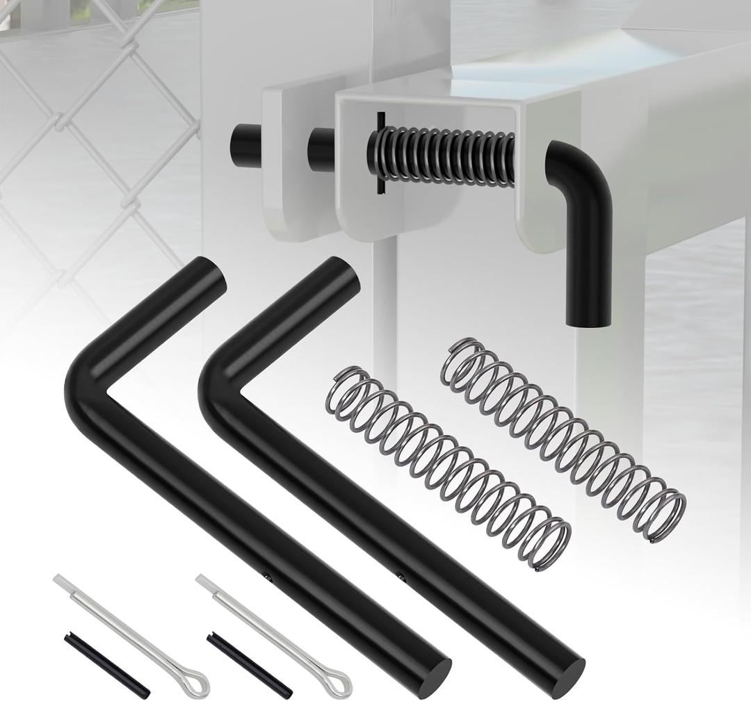 819T Trailer Gate Spring Latch Kit with Extra Pins 2 Pack Trailer Gate Pins Heavy Duty Trailer Gate Latch Repair Kit for Carry-On Utility Trailers